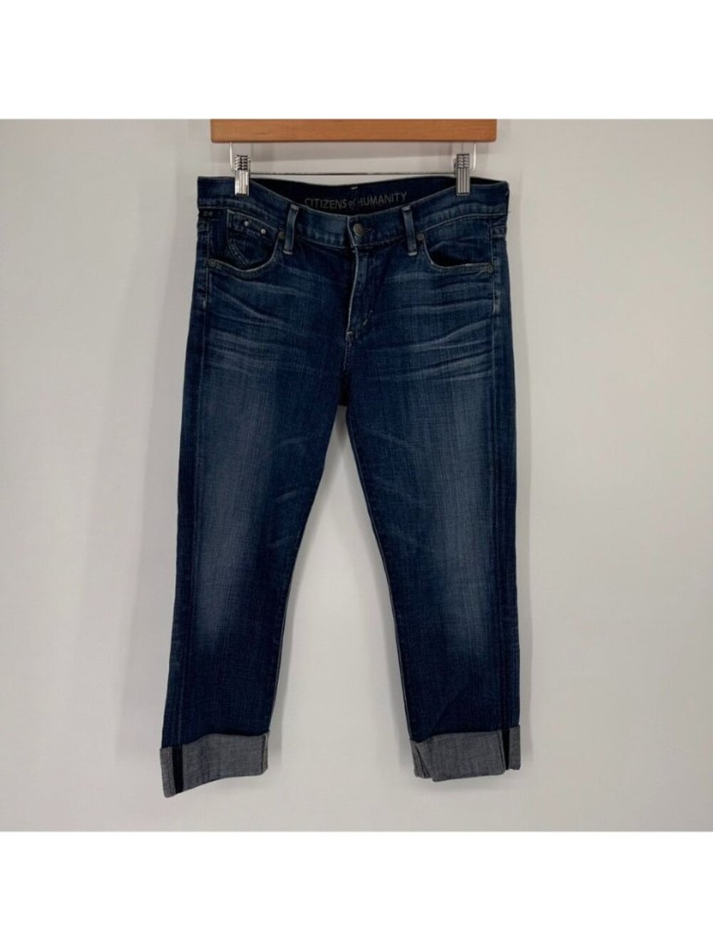 Citizens Of Humanity Womens Dani Cropped Straight Leg Jeans Size 29 Denim Blue - Picture 3 of 16